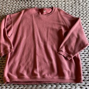 Aerie oversized corded crew neck sweatshirt XL